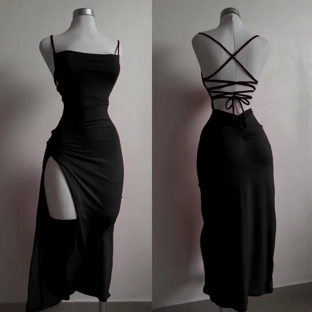 Vestido Spice Glamour – Vestido Feminino de Verão com Decote Halter, Modelagem Ajustada ao Corpo e Design Elegante para Looks Sofisticados