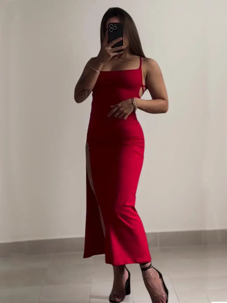 Vestido Spice Glamour – Vestido Feminino de Verão com Decote Halter, Modelagem Ajustada ao Corpo e Design Elegante para Looks Sofisticados